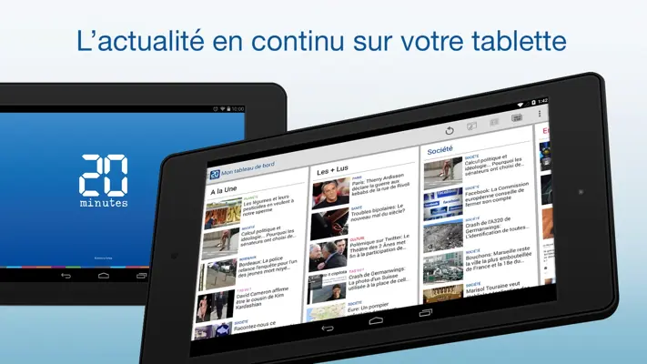 20 Minutes pour Tablette android App screenshot 5